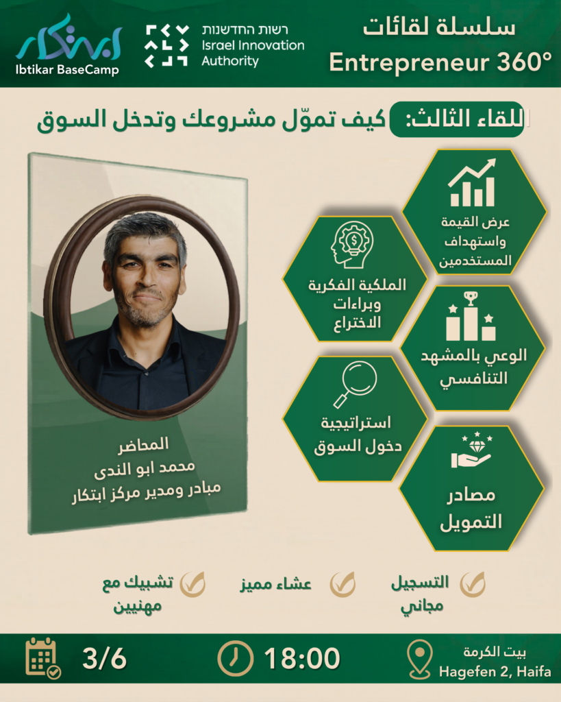 Ibtikar session 3 – Funding & Go to market